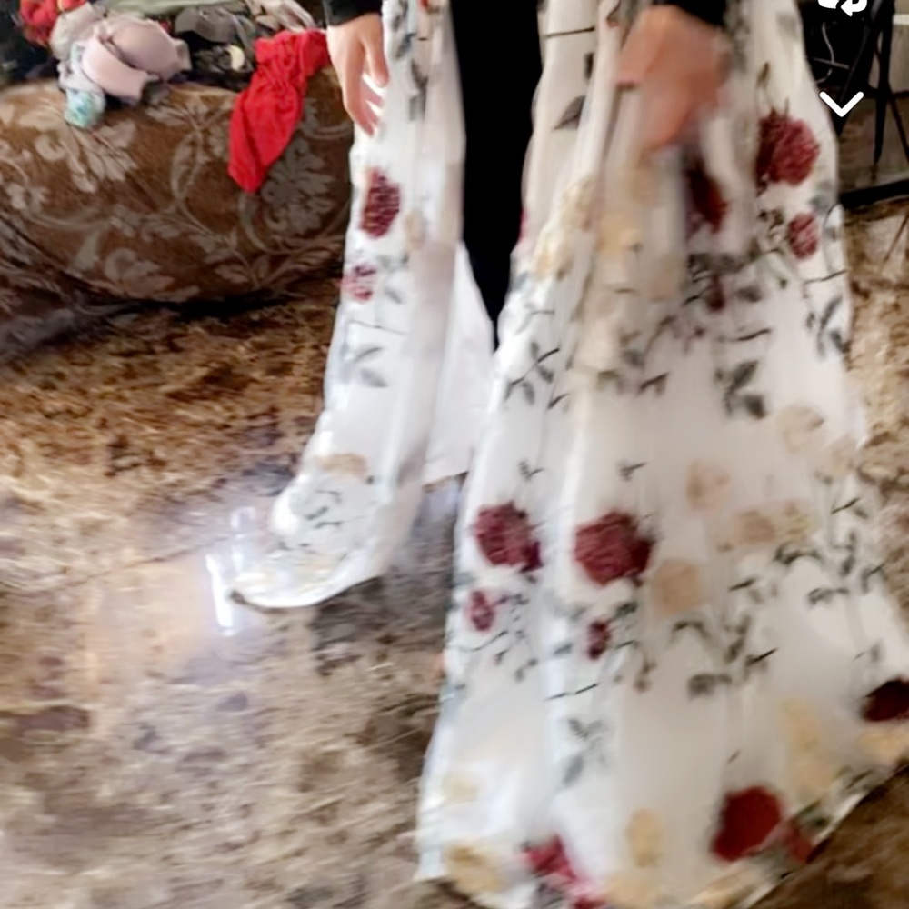 Dress with overskirt
